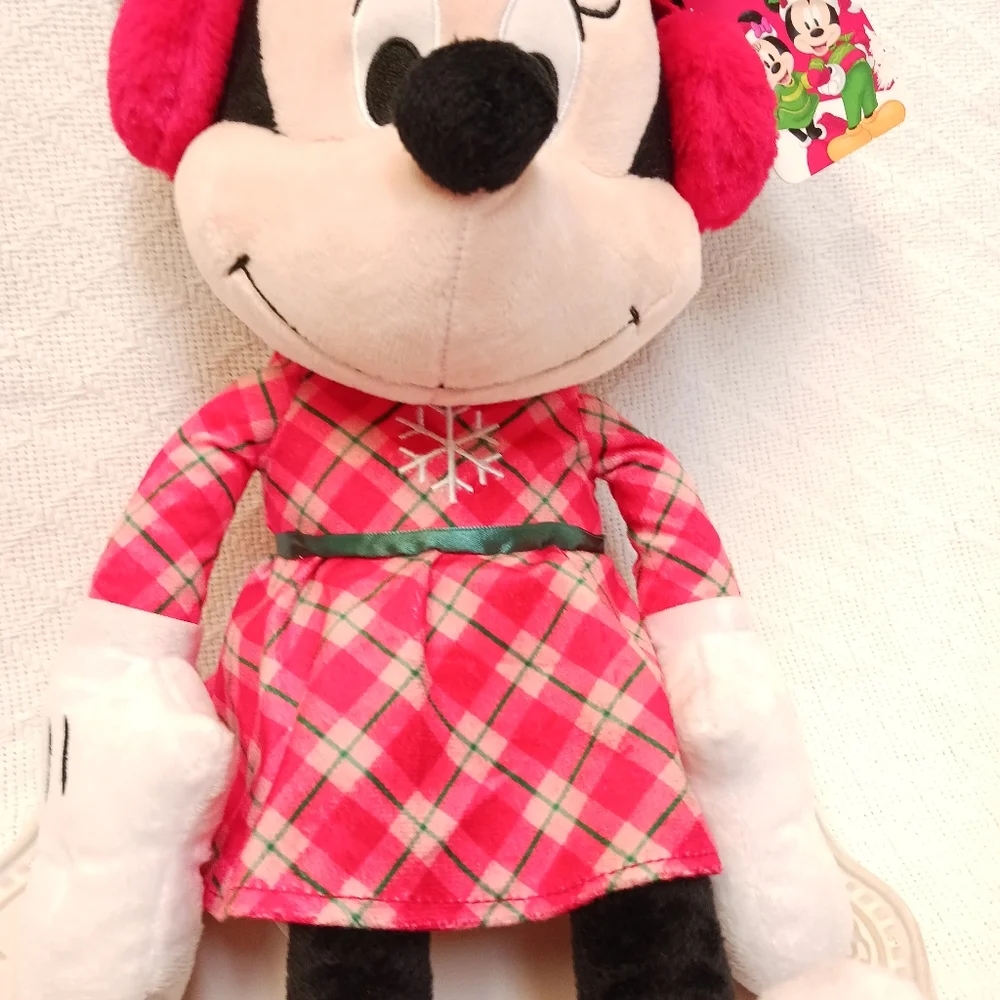 20" Disney Holiday Snowflake Minnie Mouse Plush - Picture 7 of 8